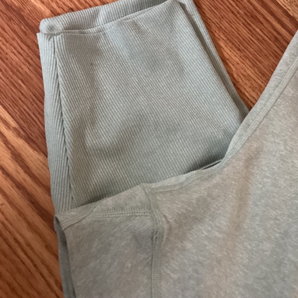 Cozecore Light Sage Green Go-Dry Drawstring High Rise Leggings/Joggers 3X - Picture 2 of 5